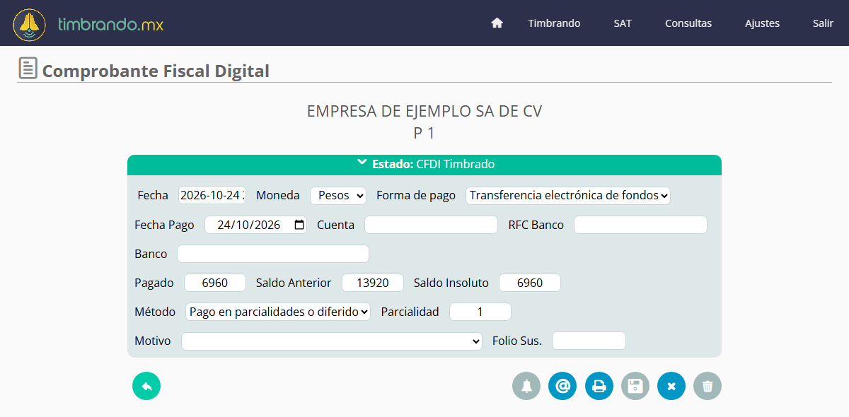Recibo de pago